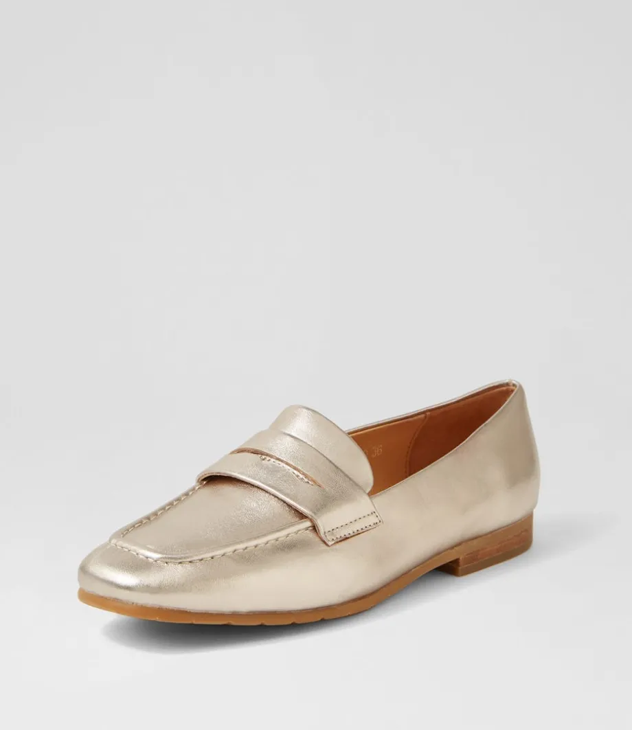 Milica Platino Leather Loafers<TOP END Cheap