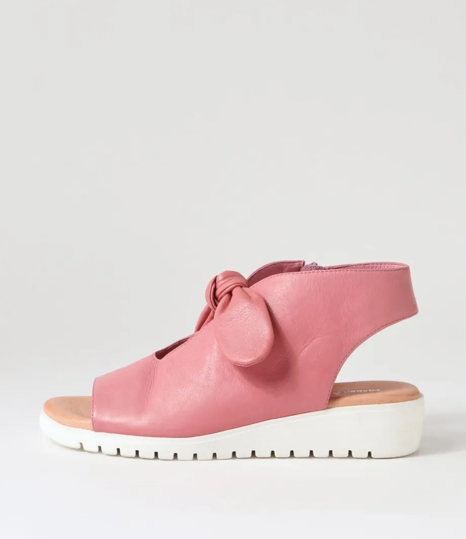 Moneka Pretty Pink White Leather Sandals<DJANGO & JULIETTE Best
