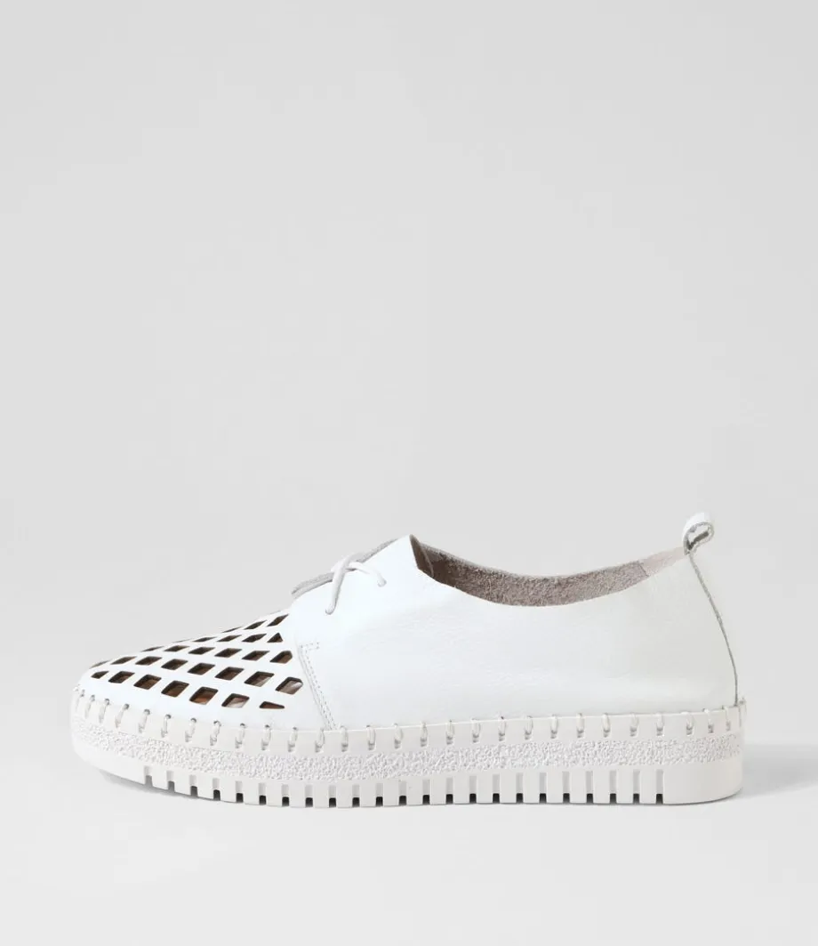 Mosi White Leather Sneakers<DJANGO & JULIETTE Flash Sale