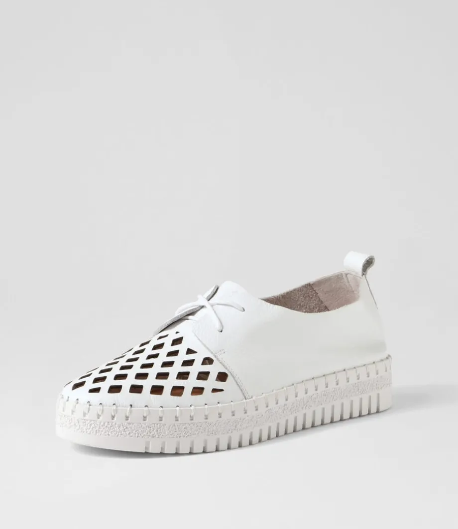 Mosi White Leather Sneakers<DJANGO & JULIETTE Flash Sale