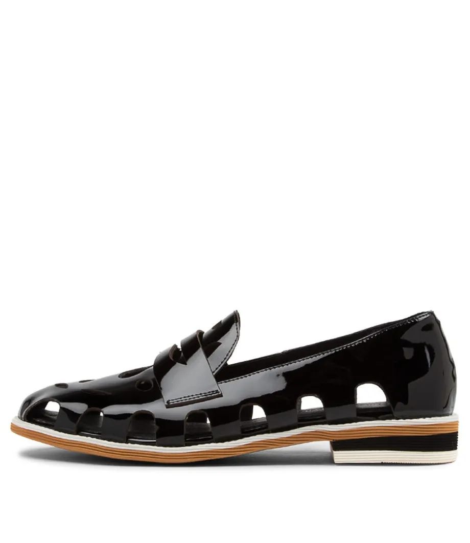 Nalwa Black Patent Leather Loafers<DJANGO & JULIETTE Fashion