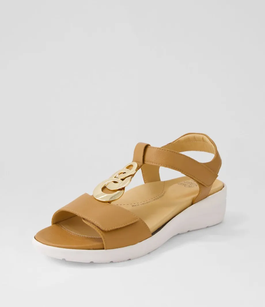 Navvon Xw Dark Tan Leather Sandals<ZIERA Outlet