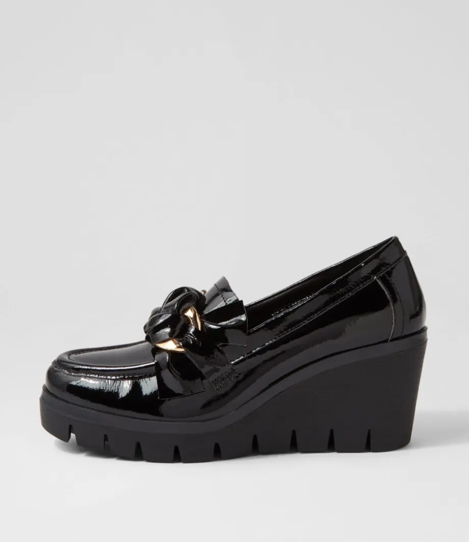 Newcomb Black Patent Leather Heels<DJANGO & JULIETTE Fashion