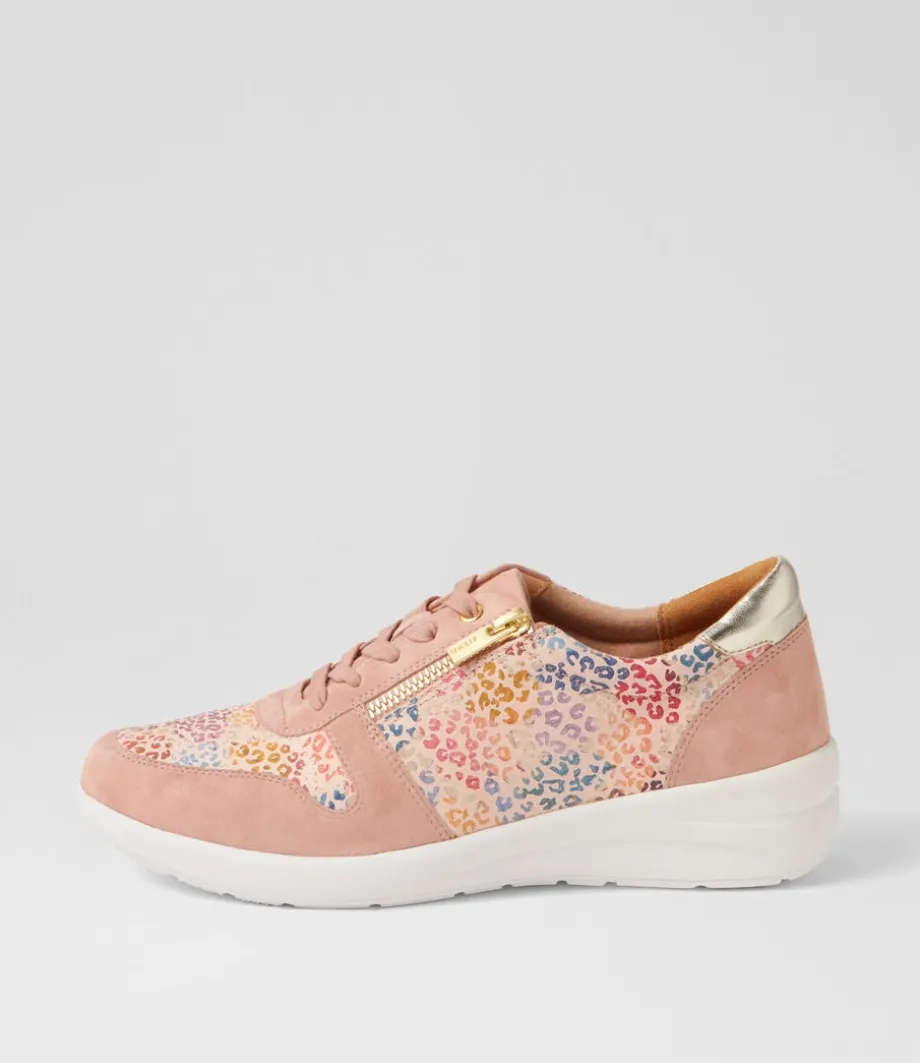 Newton W Rose Pink Leopard Multi Sneakers<ZIERA Shop