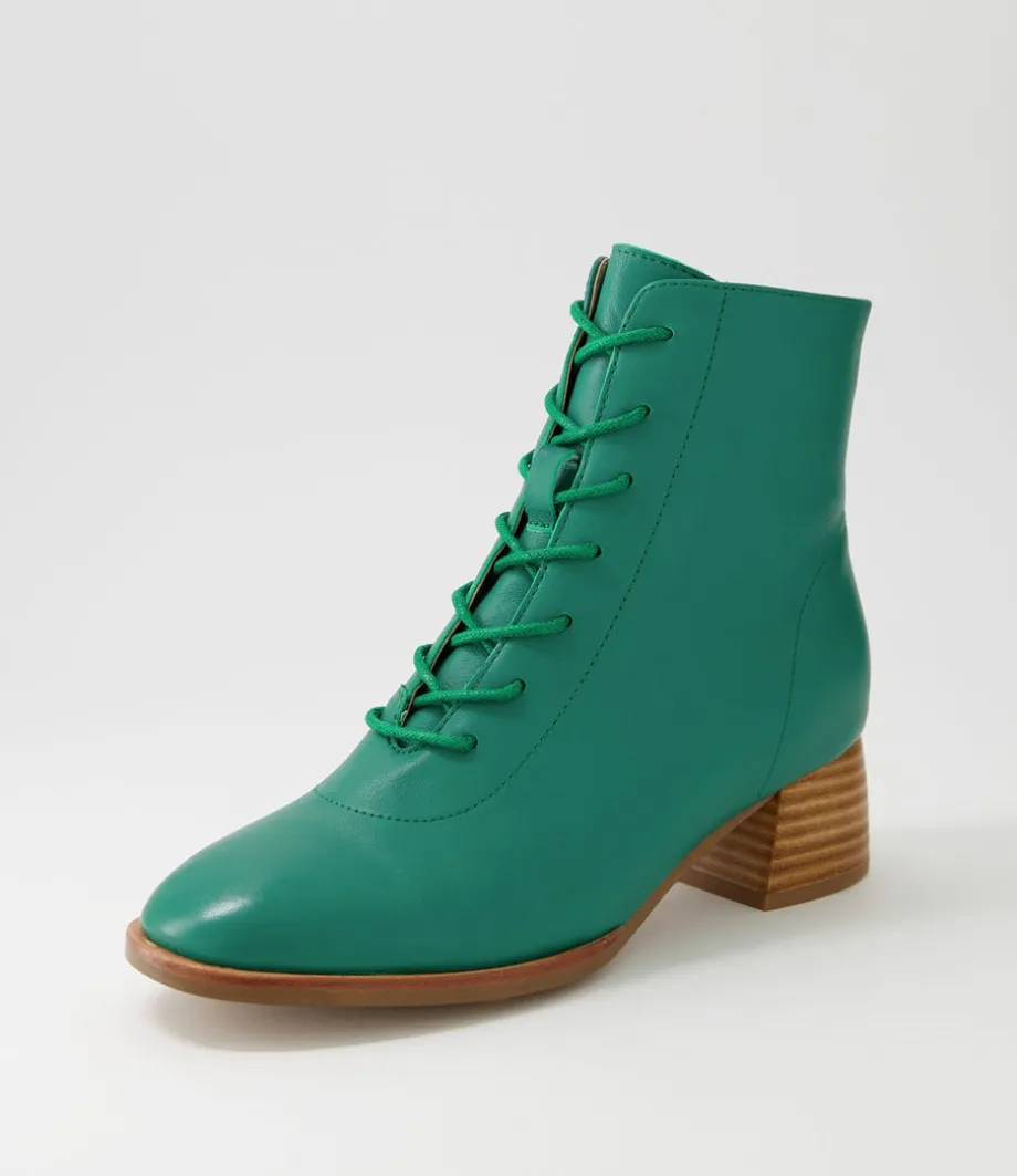 Nocal Emerald Leather Lace Up Boots<DJANGO & JULIETTE New