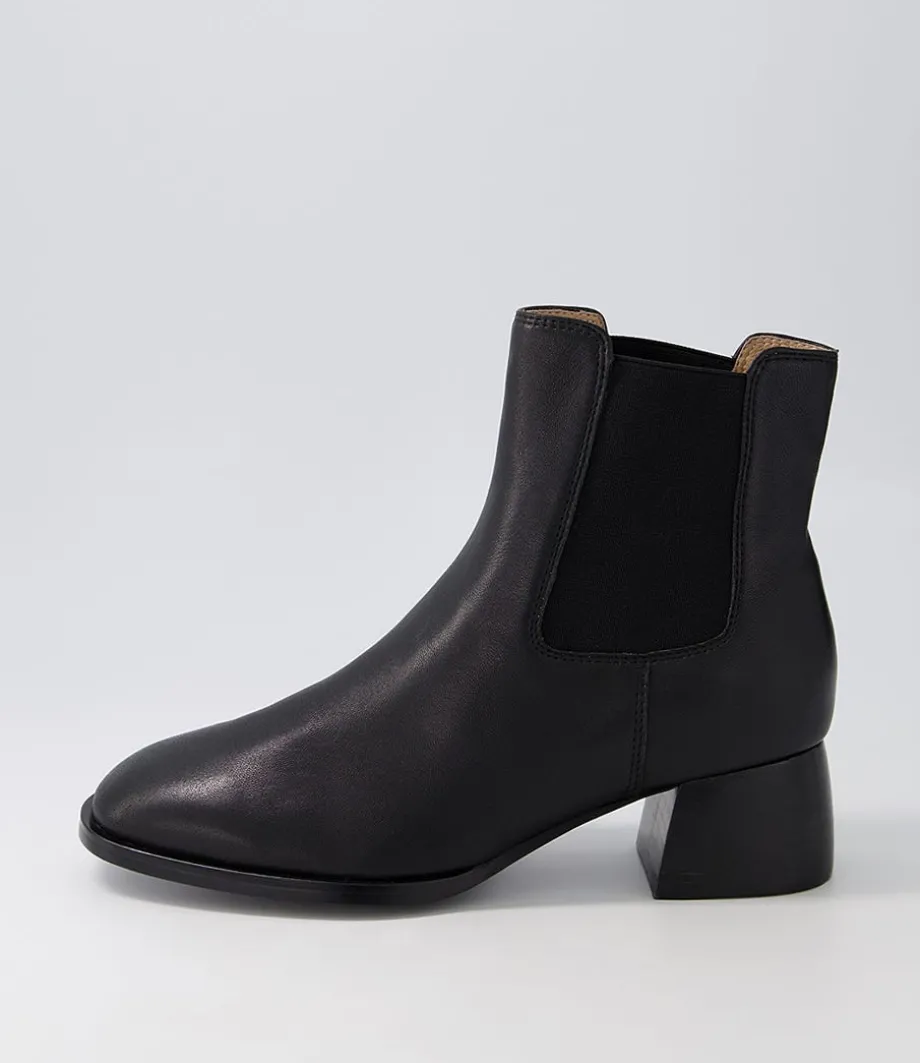 Noyce Black Leather Chelsea Boots<DJANGO & JULIETTE Online