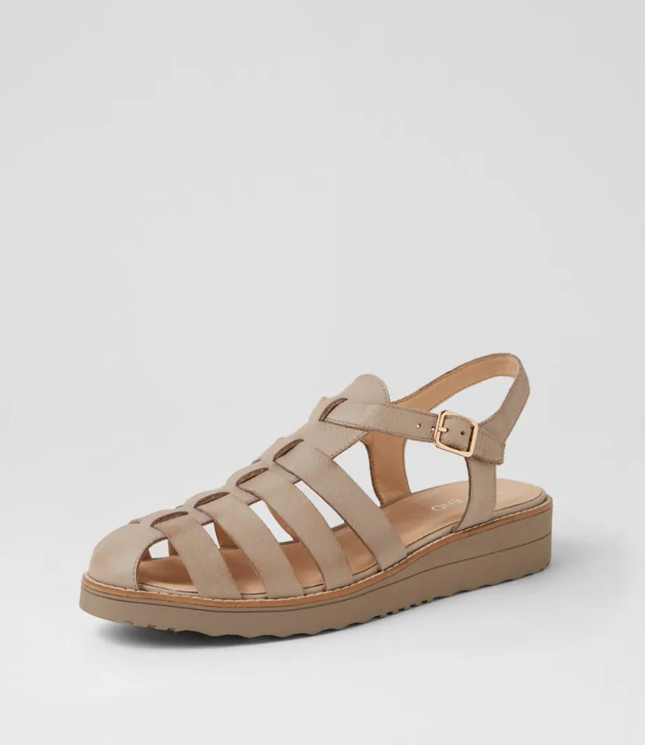 Oblight Smoke Leather Flat Shoes<TOP END Flash Sale