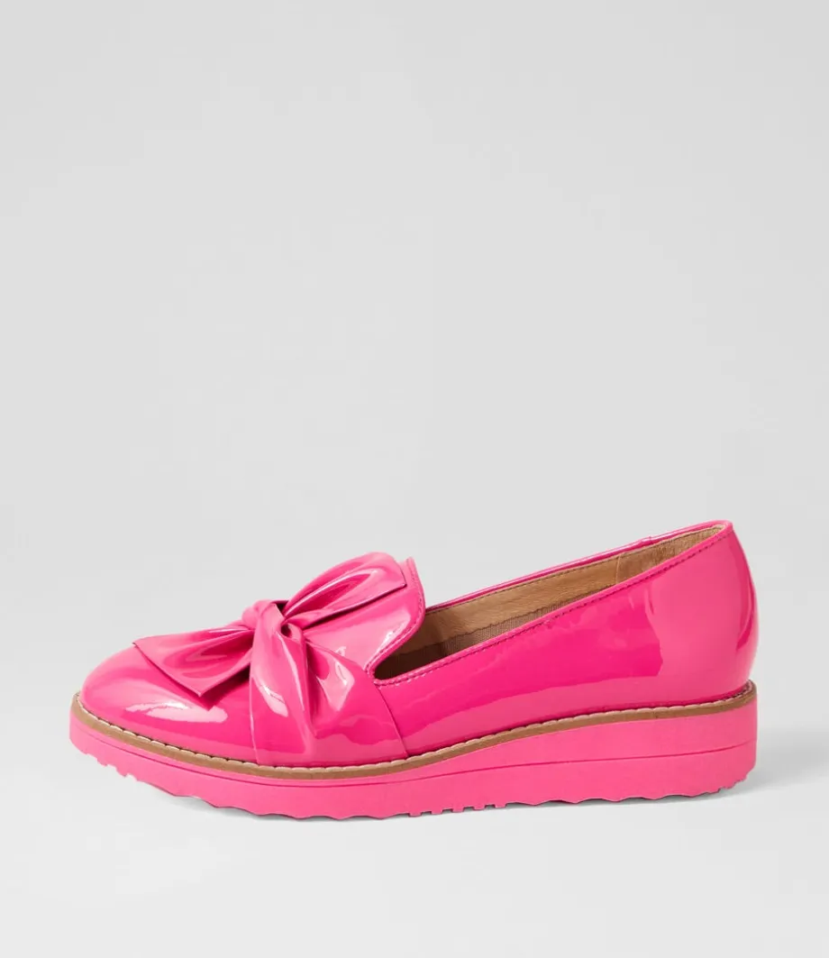 Oclem Hot Pink Patent Leather Loafers<TOP END Sale