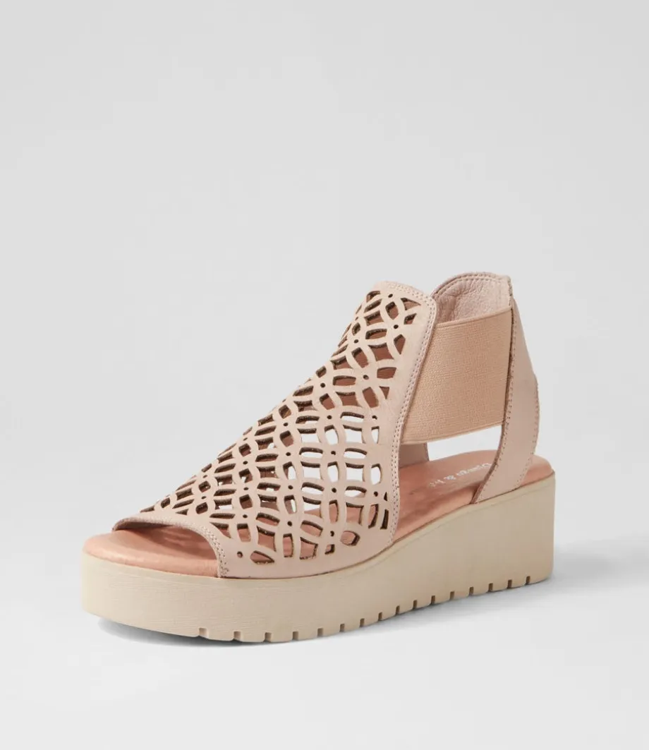 Odate Cafe Nude Leather Sandals<DJANGO & JULIETTE Shop