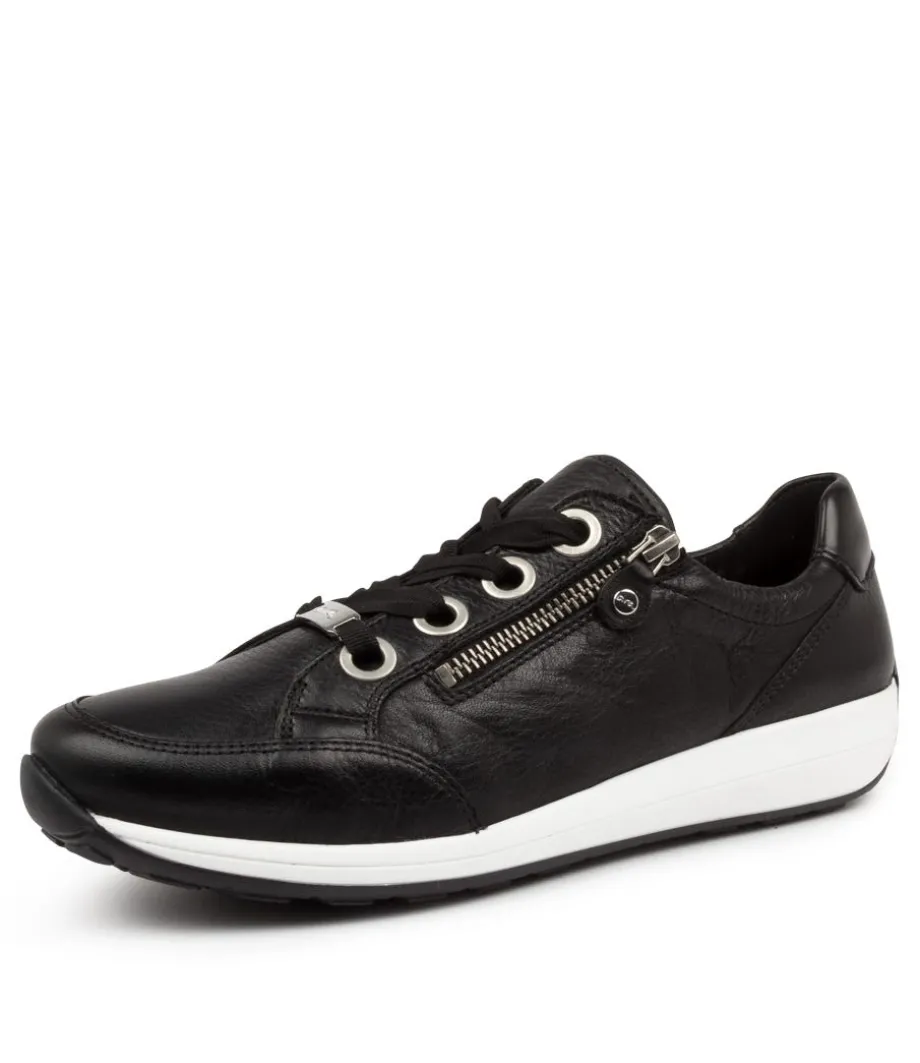 Osaka 87 Schwarz Leather<ARA Best Sale