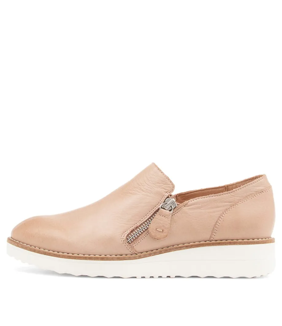 Otilia Cafe Leather Flat Shoes Ws<TOP END Fashion