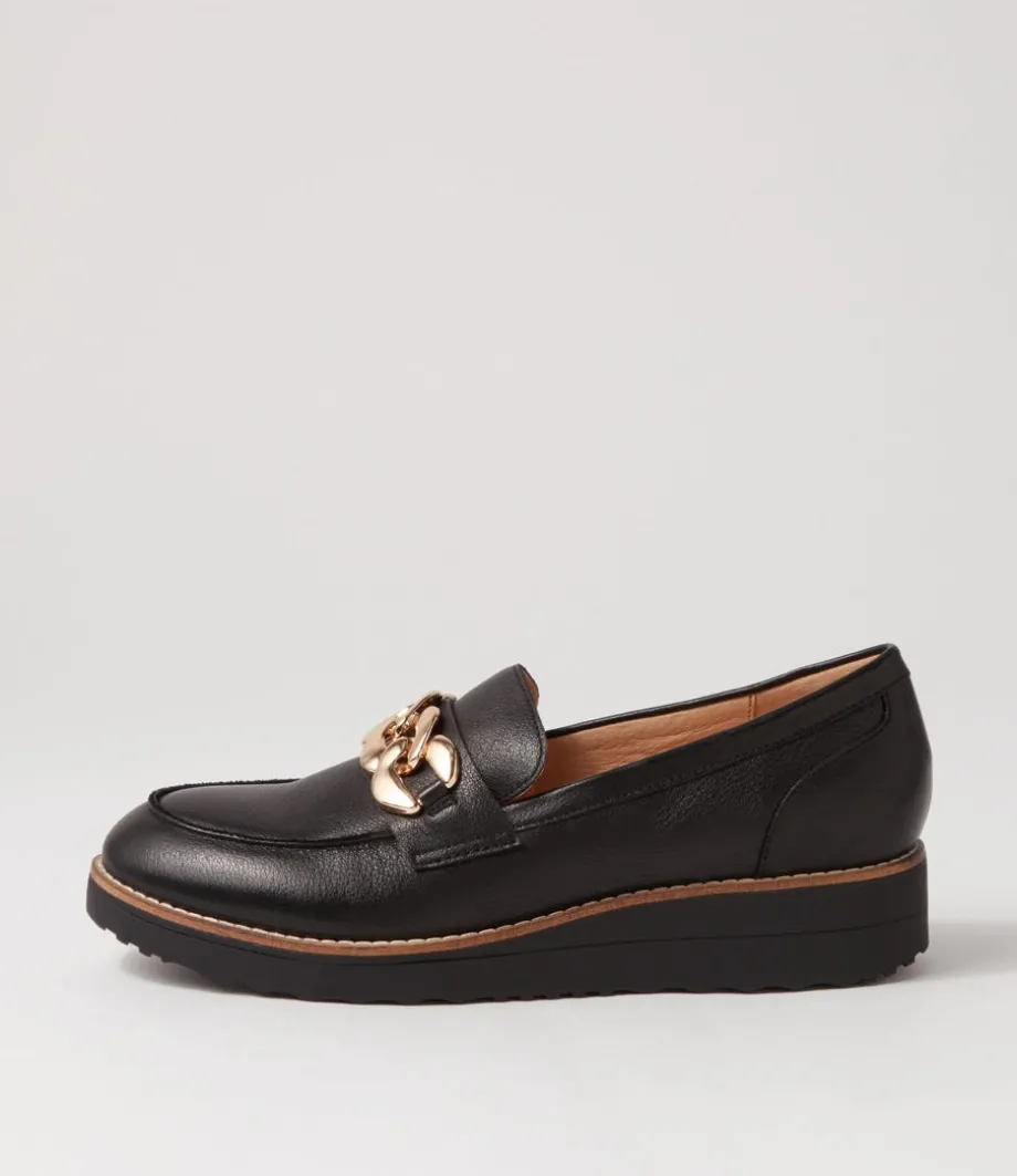 Ozama Black Leather Loafers<TOP END Best Sale