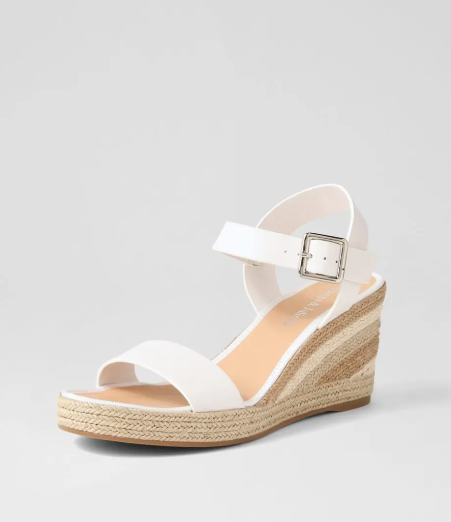 Pakko White Natural Multi Leather Espadrilles<DJANGO & JULIETTE Outlet