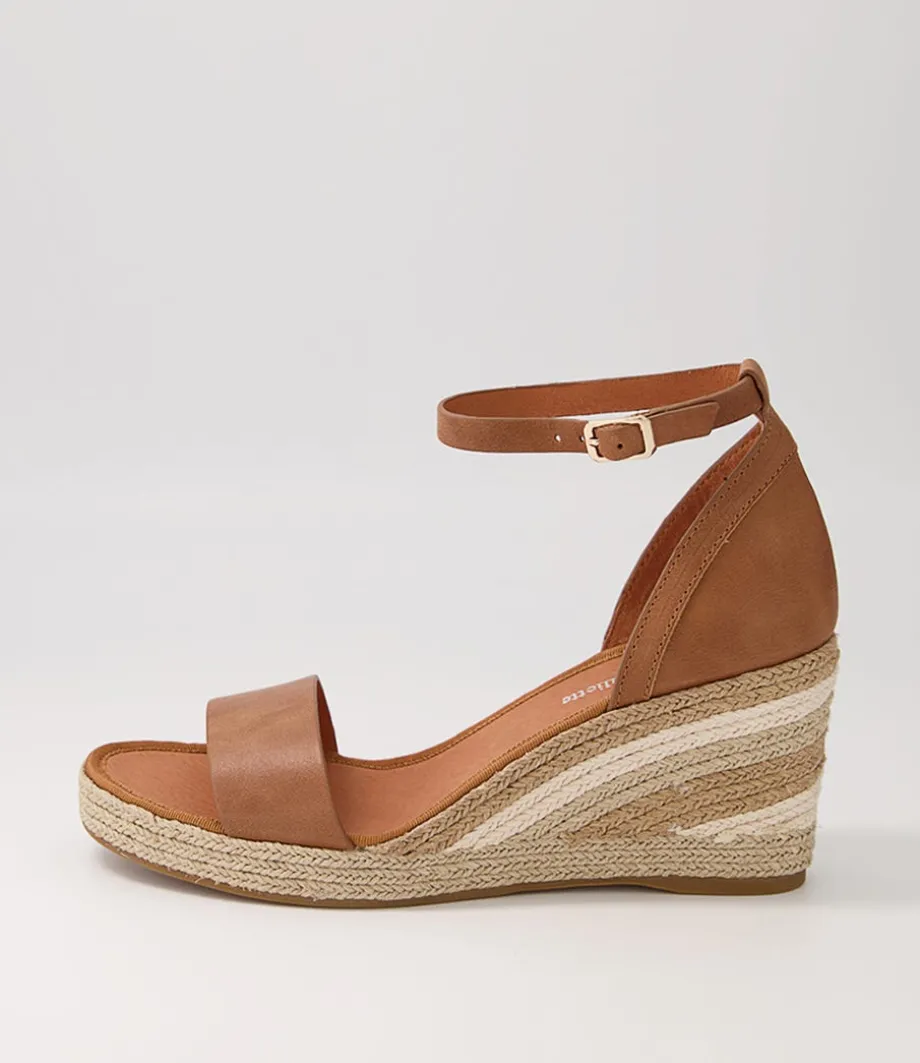 Palyssa Tan Natural Multi Leather Espadrilles<DJANGO & JULIETTE Flash Sale
