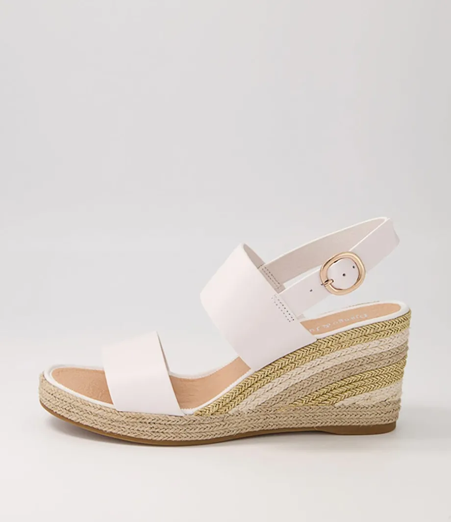 Pama White Gold Multi Leather Espadrilles<DJANGO & JULIETTE Outlet