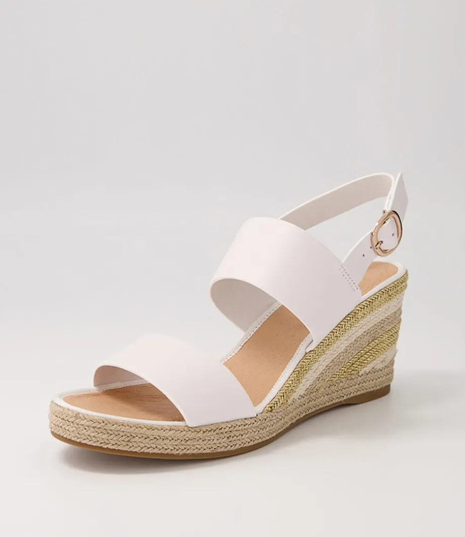 Pama White Gold Multi Leather Espadrilles<DJANGO & JULIETTE Outlet