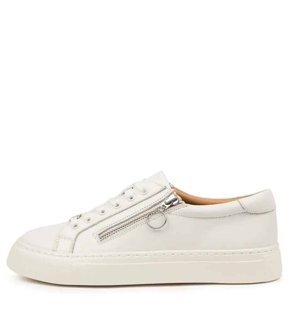 Pamela Xf White Leather<ZIERA Clearance