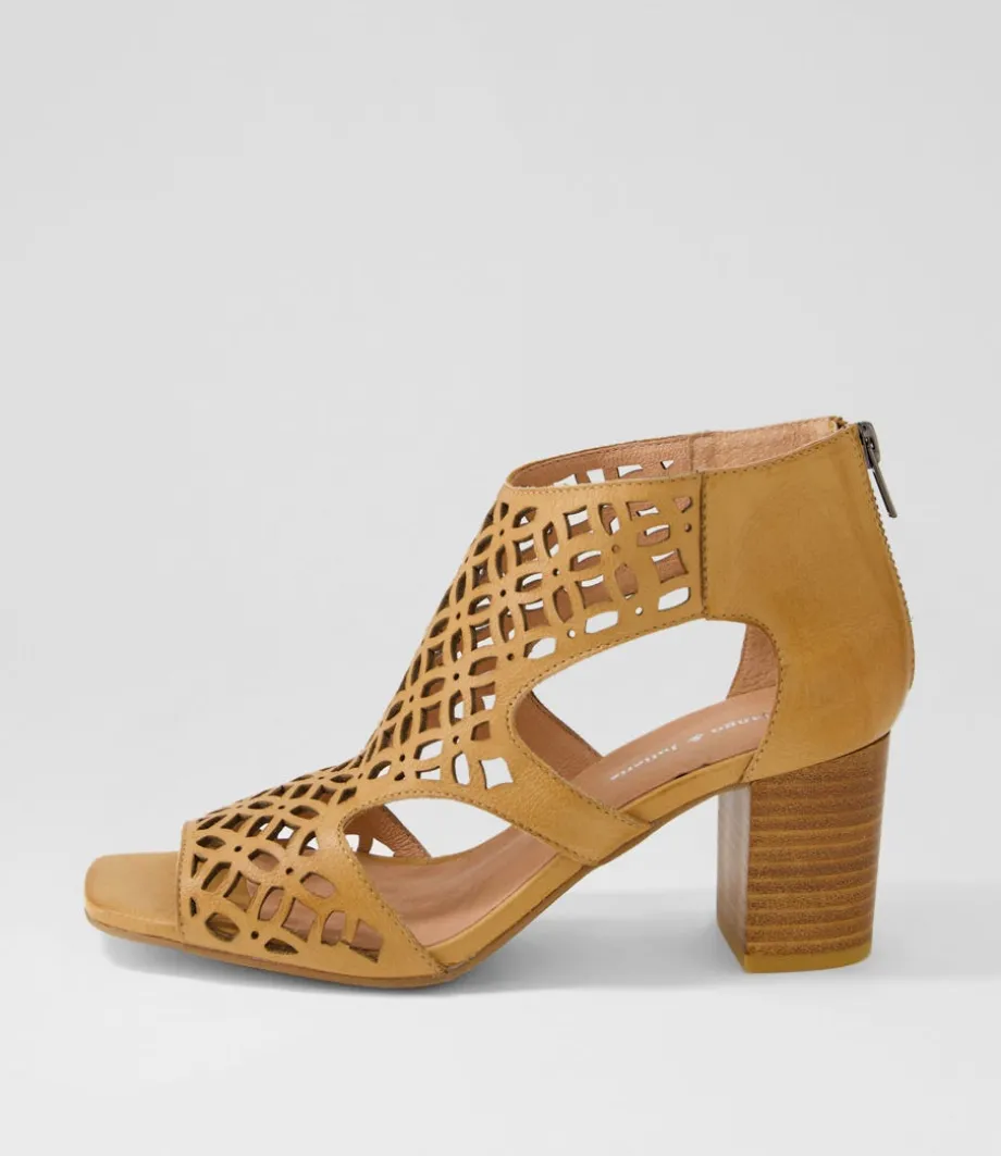 Panter Dark Tan Leather Sandals<DJANGO & JULIETTE Flash Sale