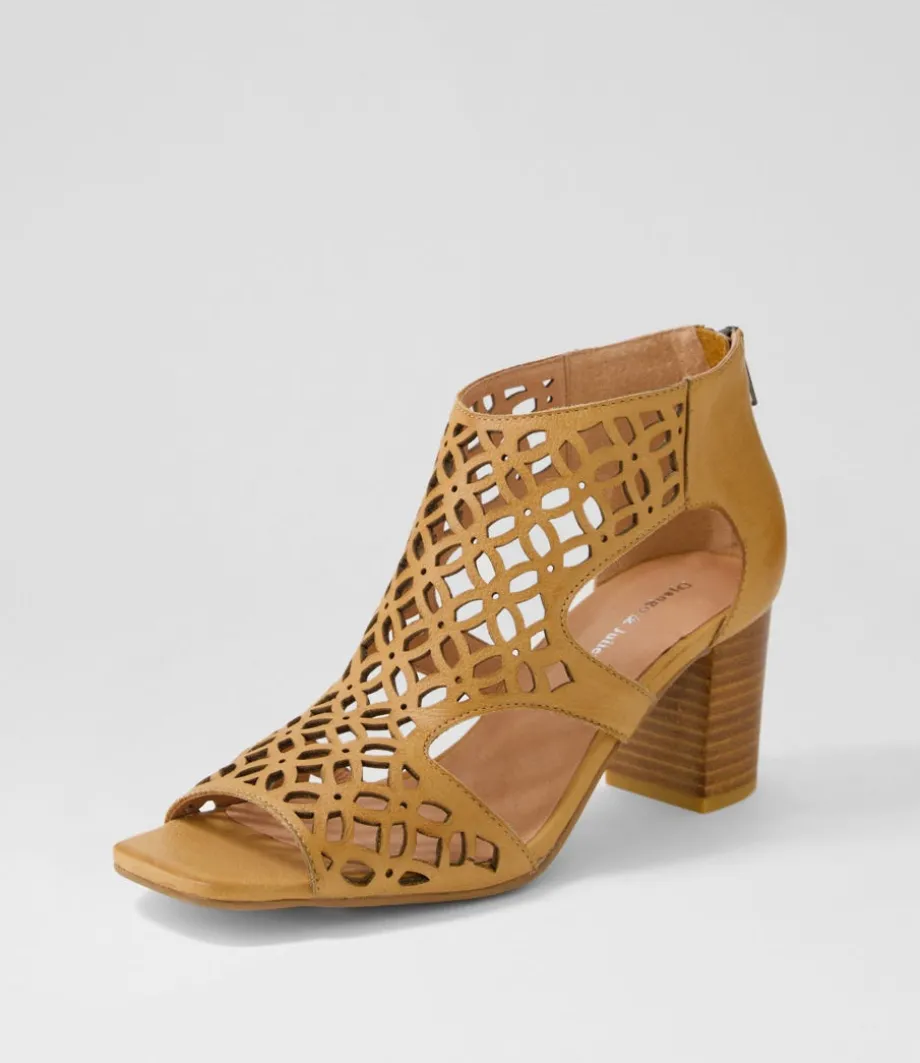 Panter Dark Tan Leather Sandals<DJANGO & JULIETTE Flash Sale