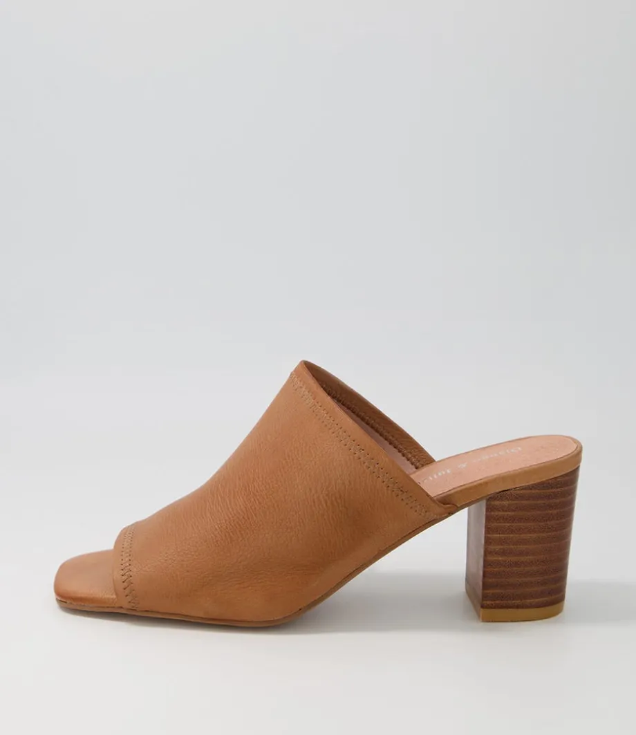 Pantry Tan Leather Mules<DJANGO & JULIETTE Sale