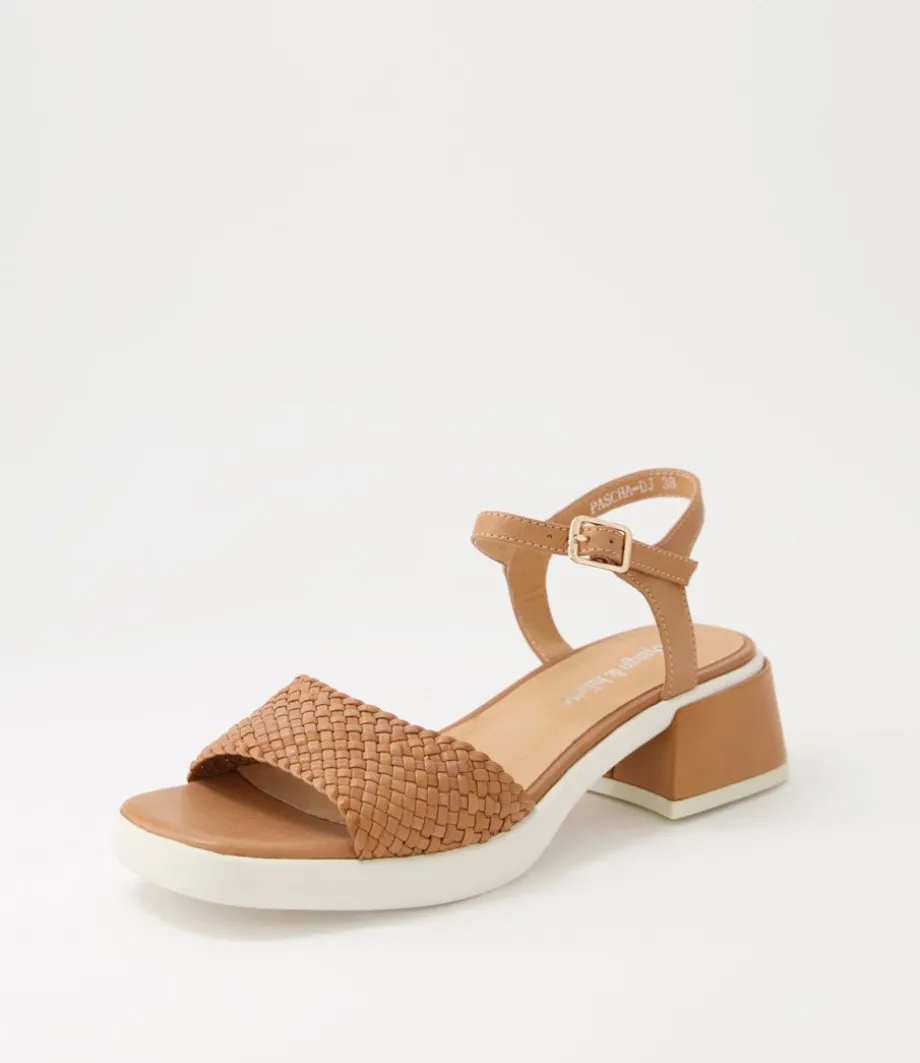 Pascha Tan Weave Leather Sandals Ws<DJANGO & JULIETTE Best