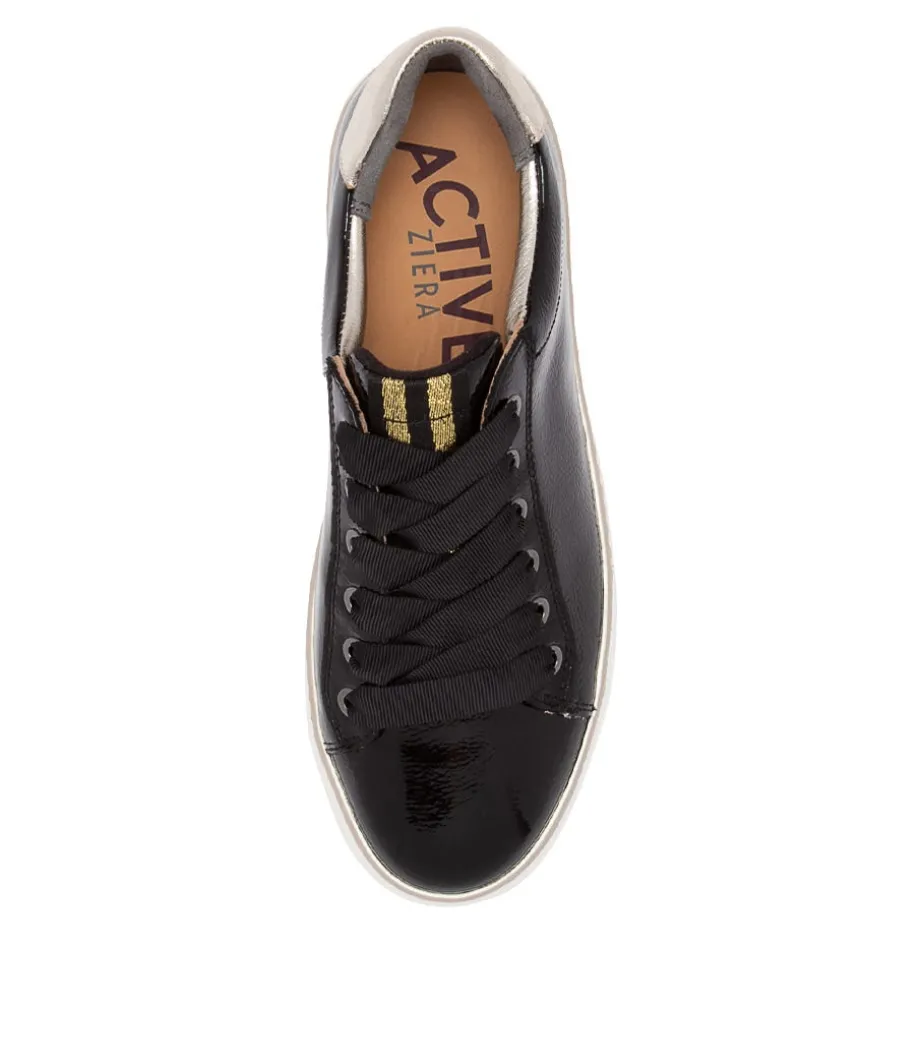penny_xf_black_gold_patent_leather_sneakers_4.webp Penny Xf Black Gold Patent Leather Sneakers<ZIERA Cheap