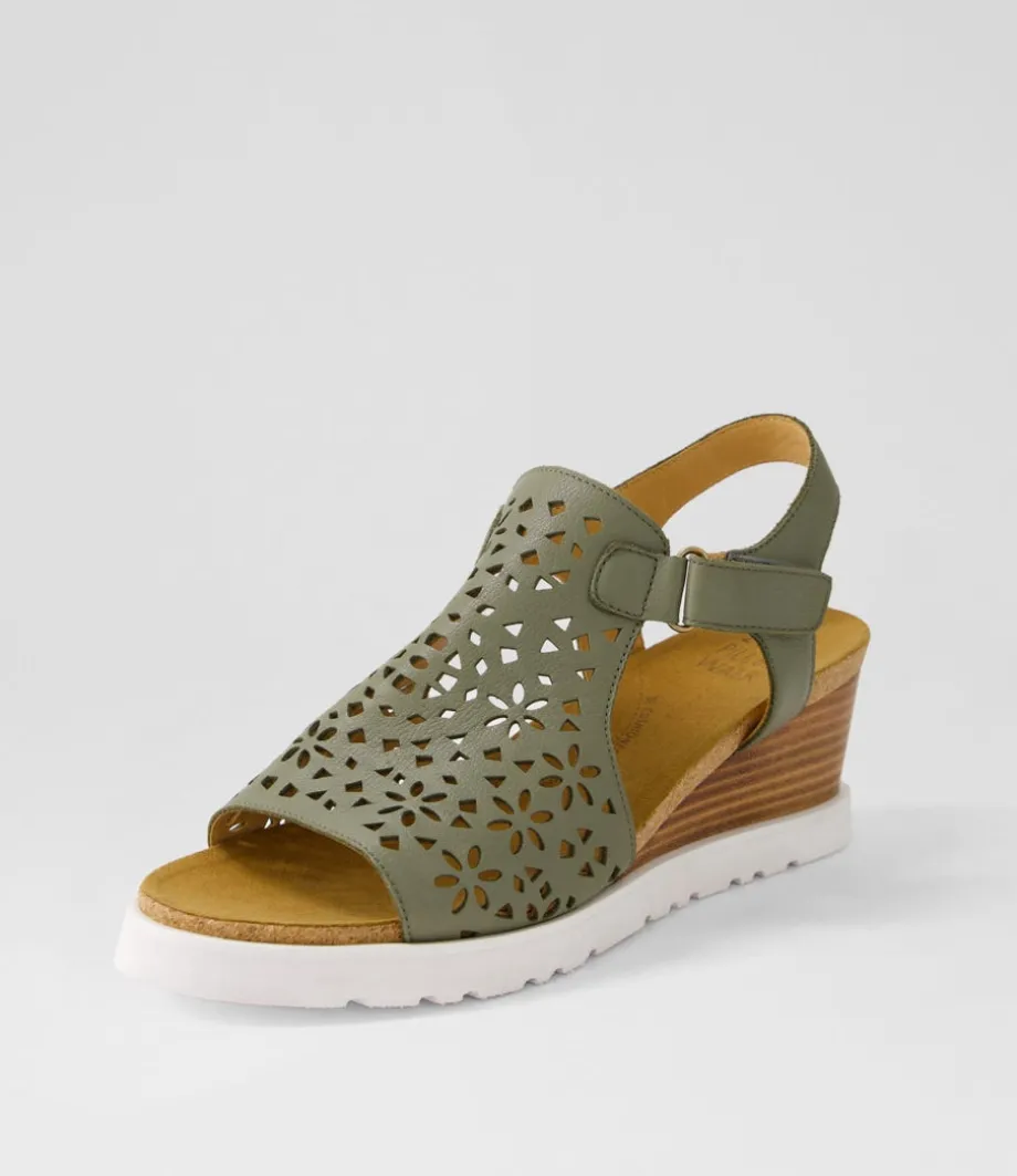perynn_w_olive_leather_sandals_1.webp Perynn W Olive Leather Sandals<ZIERA Outlet