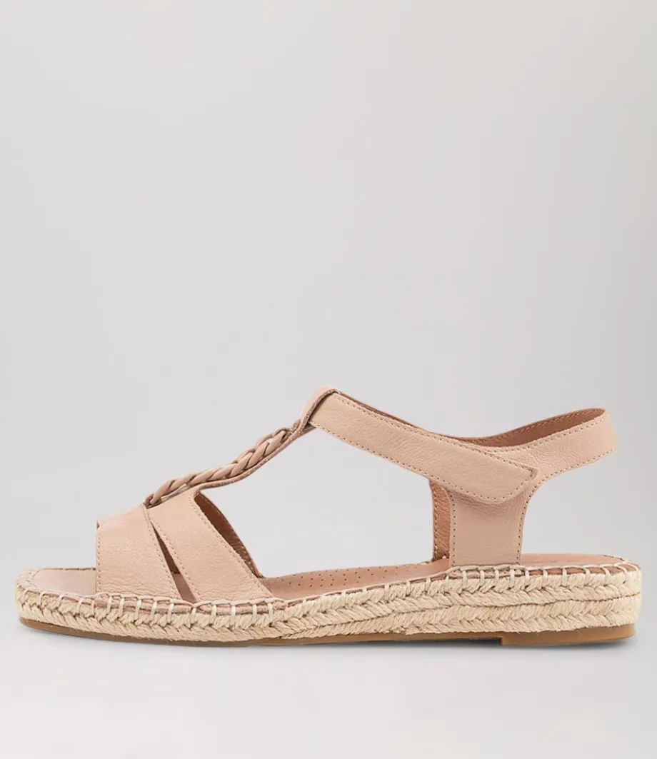 Petersoned Dark Nude Leather Espadrilles<SUPERSOFT Outlet