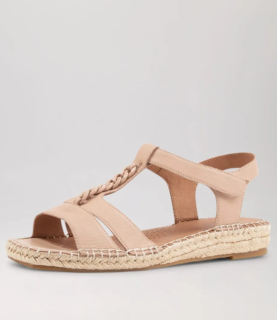 Petersoned Dark Nude Leather Espadrilles<SUPERSOFT Outlet