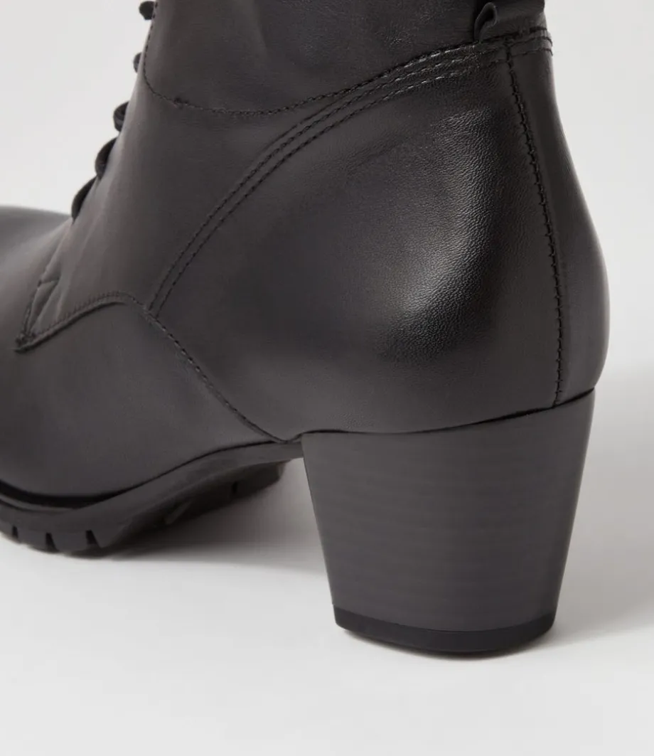 petunia_schwarz_leather_lace_up_boots_4.webp Petunia Schwarz Leather Lace Up Boots<GABOR Clearance