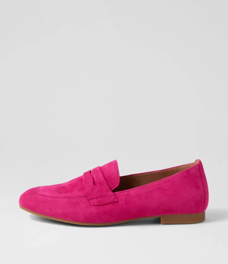 Phoebe Pink Suede Loafers<GABOR Best Sale