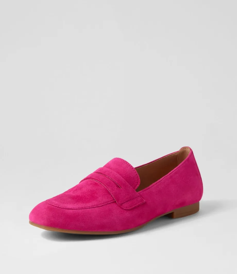 Phoebe Pink Suede Loafers<GABOR Best Sale