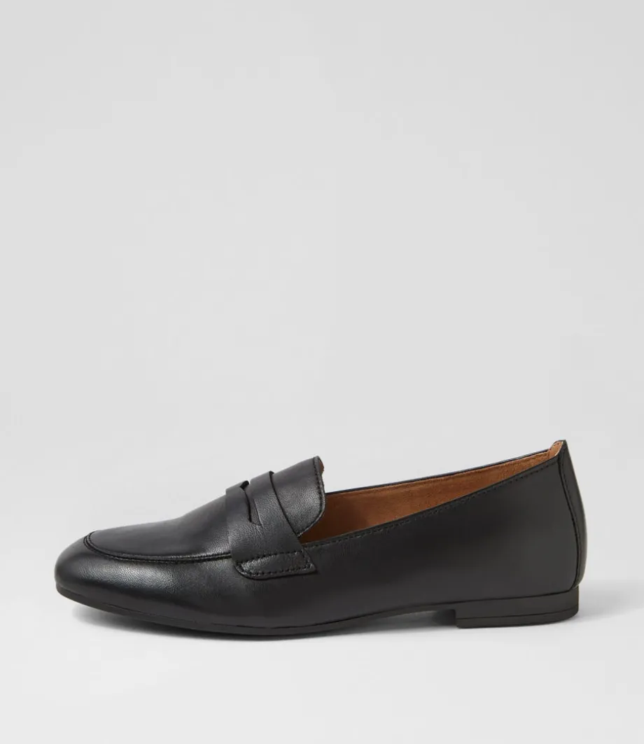 Phoebe Schwarz Leather Loafers<GABOR Online