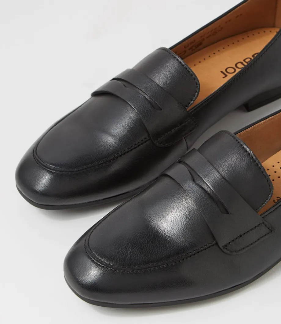 phoebe_schwarz_leather_loafers_4.webp Phoebe Schwarz Leather Loafers<GABOR Online