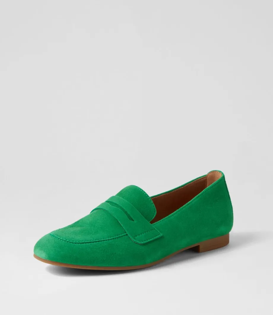 Phoebe Verde Suede Loafers<GABOR Hot