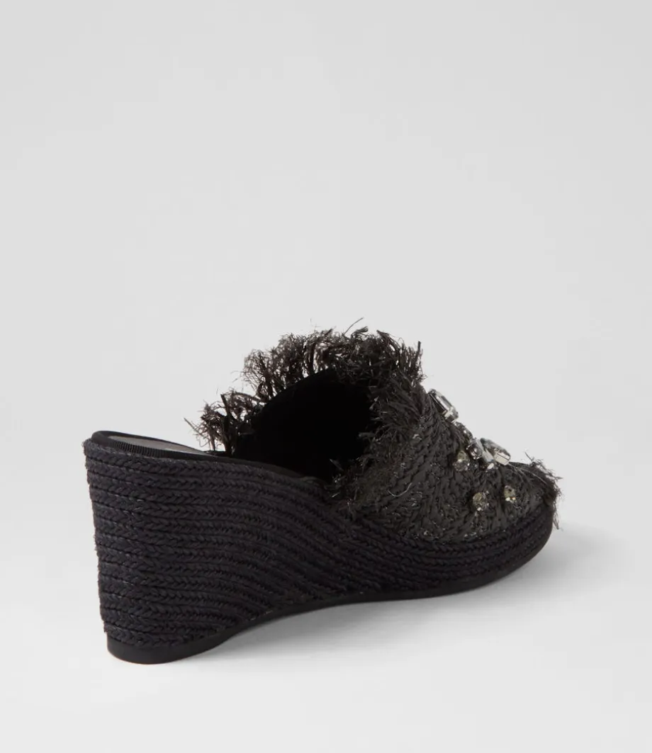 pitchy_black_synthetic_raffia_espadrilles_2.webp Pitchy Black Synthetic Raffia Espadrilles<DJANGO & JULIETTE Online