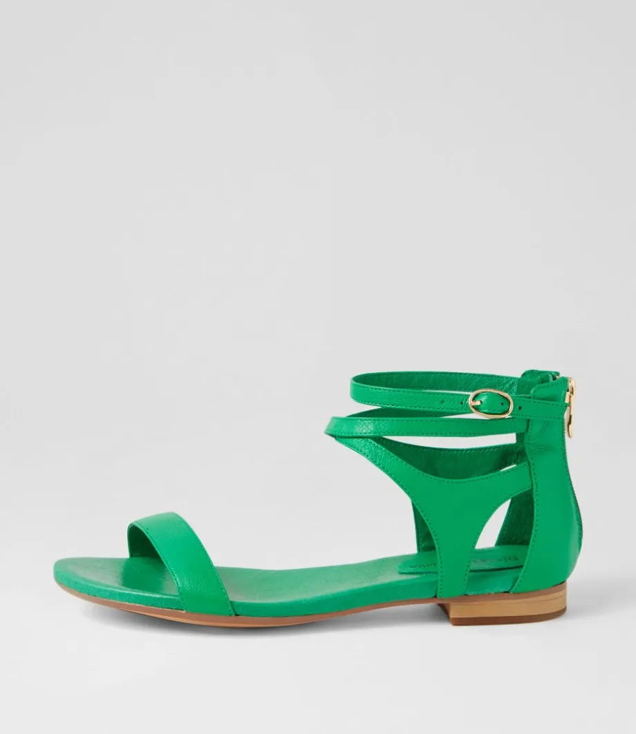 Please Bright Emerald Leather Sandals<DJANGO & JULIETTE Best Sale