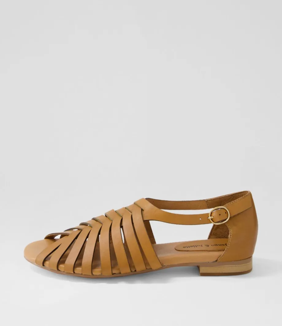 Pleva Tan Leather Sandals<DJANGO & JULIETTE Outlet