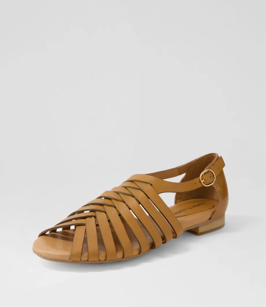 Pleva Tan Leather Sandals<DJANGO & JULIETTE Outlet