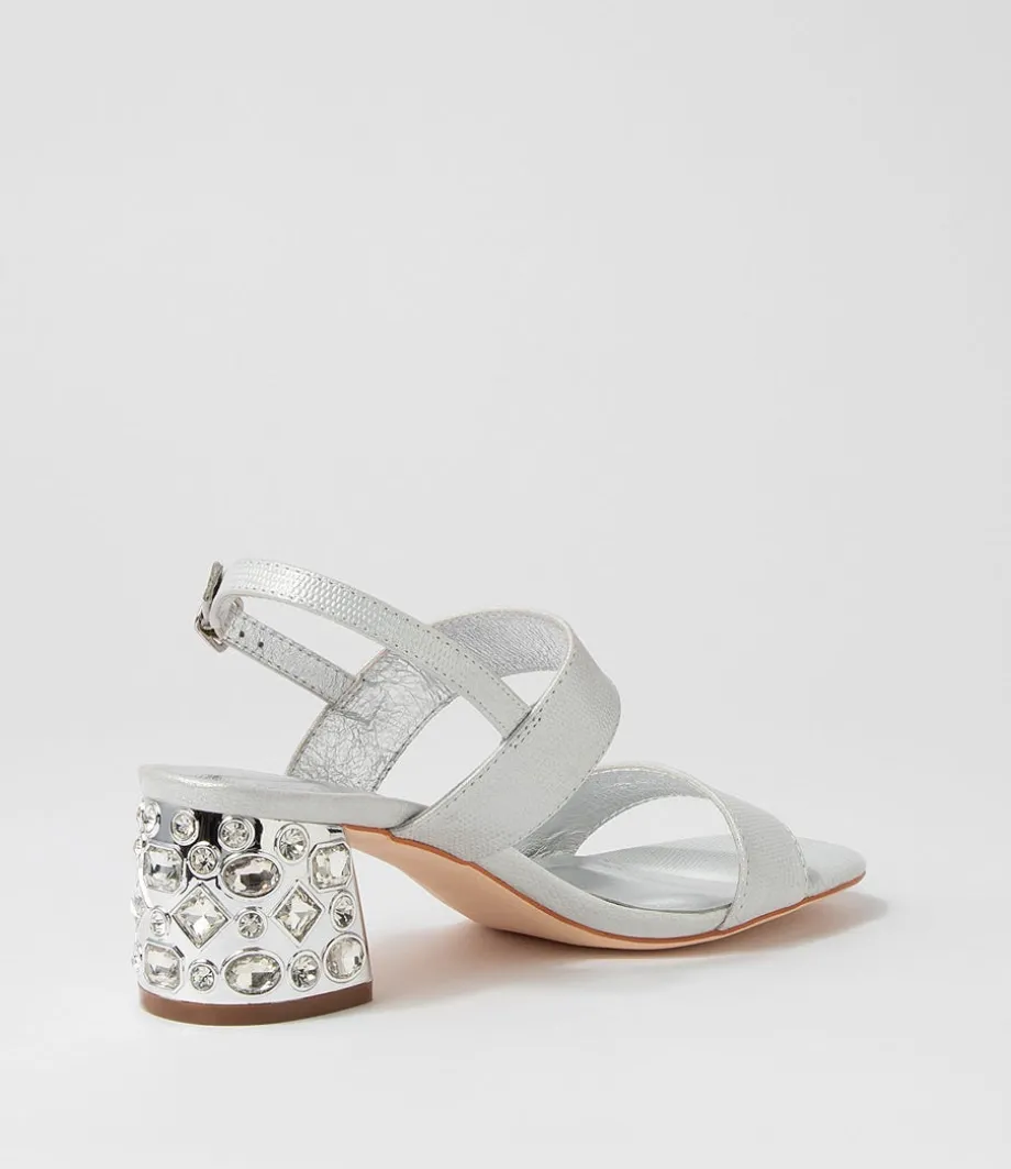 prent_silver_glow_lizard_sandals_2.webp Prent Silver Glow Lizard Sandals<DJANGO & JULIETTE Best Sale