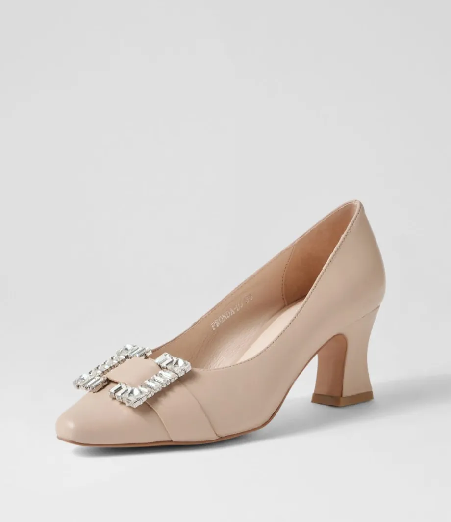 Pronda Nude Leather Heels<DJANGO & JULIETTE Best