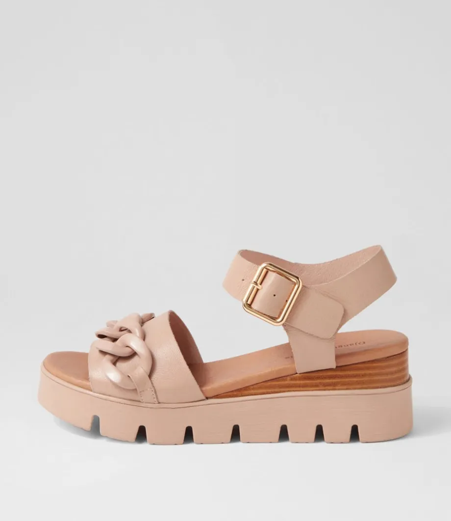 Racassy Cafe Brush Leather Sandals<DJANGO & JULIETTE Clearance