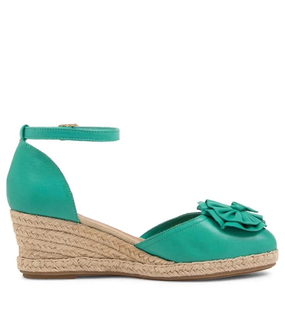 raggie_light_emerald_nat_rope_leather_wedges_3.webp Raggie Light Emerald Nat Rope Leather Wedges<DJANGO & JULIETTE New