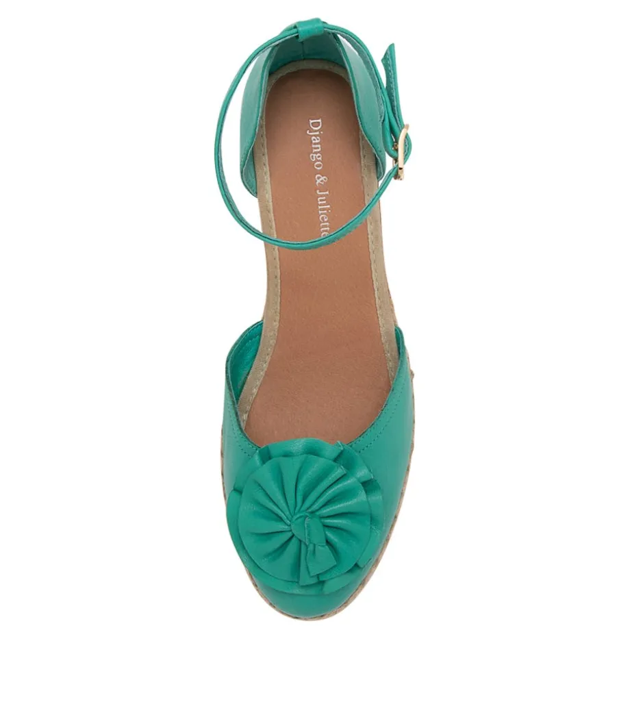 raggie_light_emerald_nat_rope_leather_wedges_4.webp Raggie Light Emerald Nat Rope Leather Wedges<DJANGO & JULIETTE New