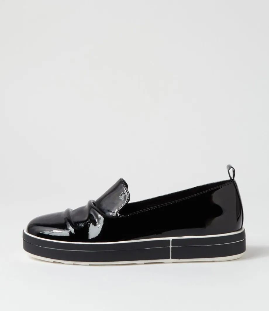 Raider W Black Patent Leather Loafers<ZIERA Shop