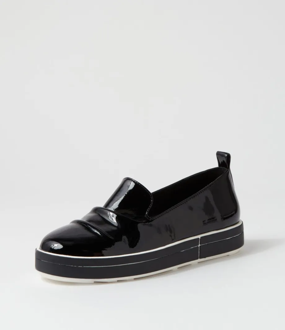 Raider W Black Patent Leather Loafers<ZIERA Shop