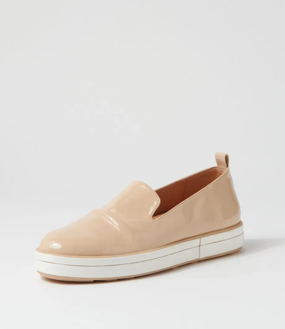Raider W Latte Patent Leather Loafers<ZIERA Store