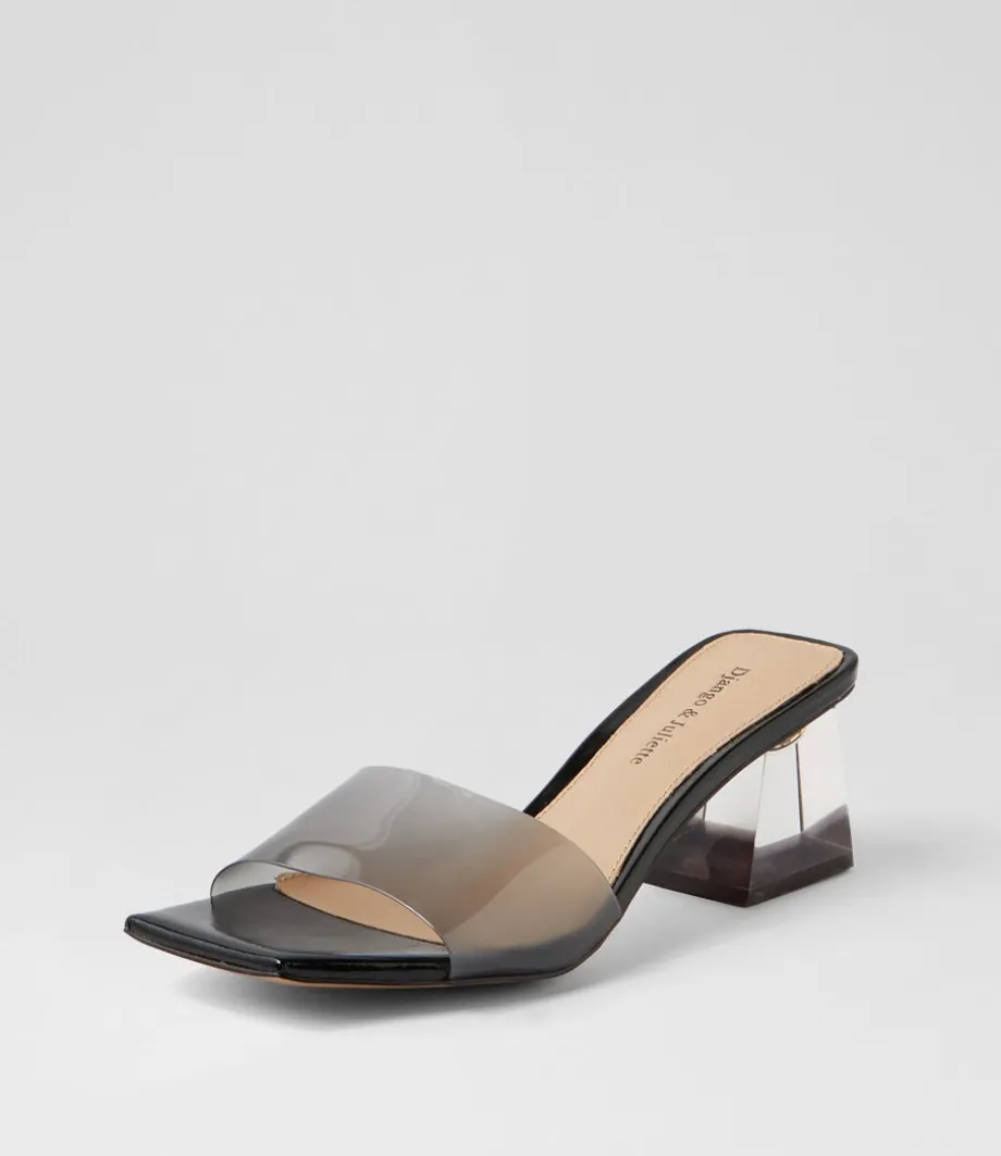 Rallas Smoke Vinylite Mules<DJANGO & JULIETTE Store