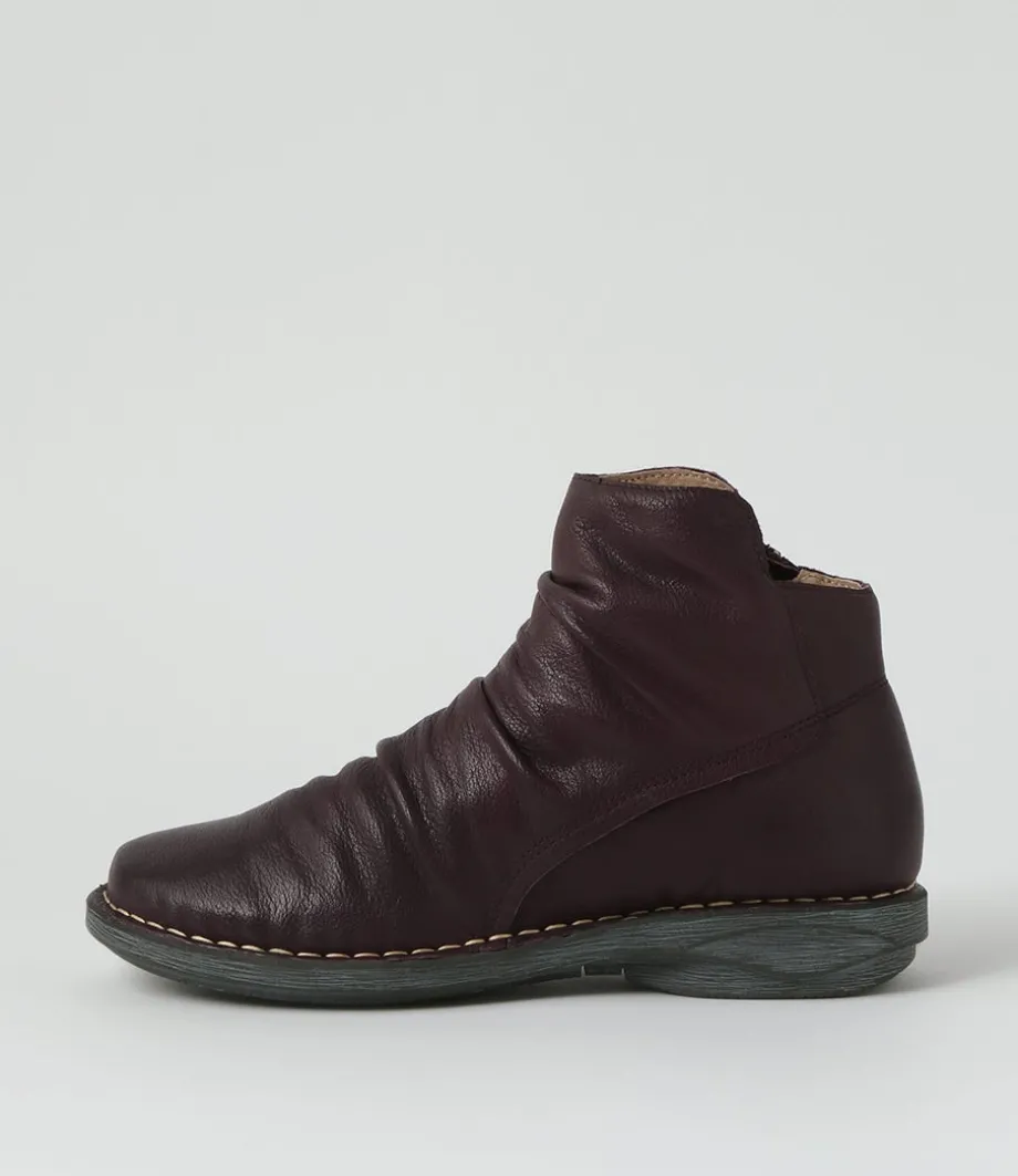 Rarar Purple Leather Ankle Boots<DJANGO & JULIETTE Discount