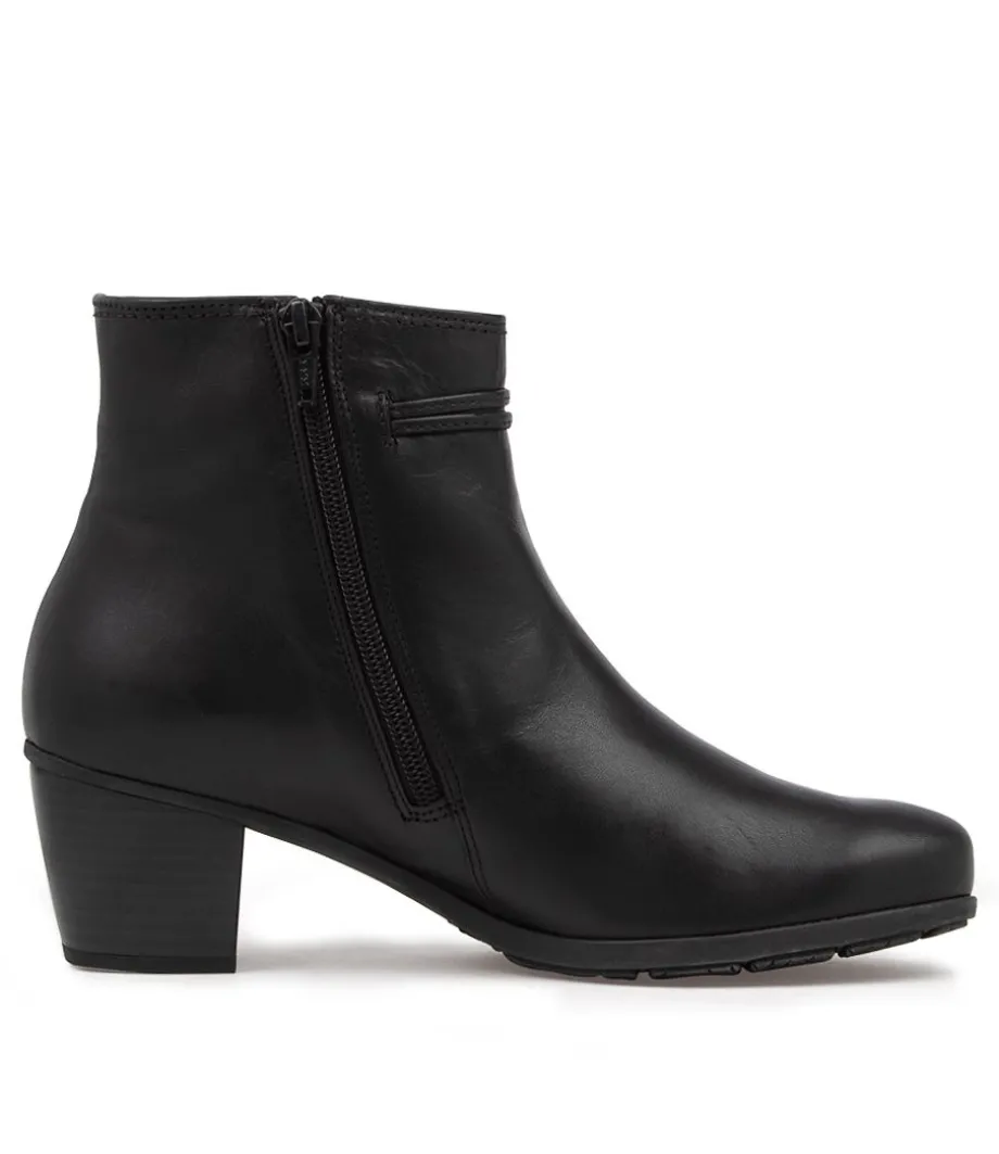 rena_schwarz_leather_ankle_boots_3.webp Rena Schwarz Leather Ankle Boots<GABOR Online